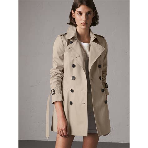 burberry short trench coat women's.